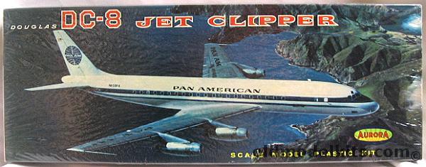 Aurora 1/103 DC-8 Jet Clipper Pan Am Sealed, 386-249 plastic model kit